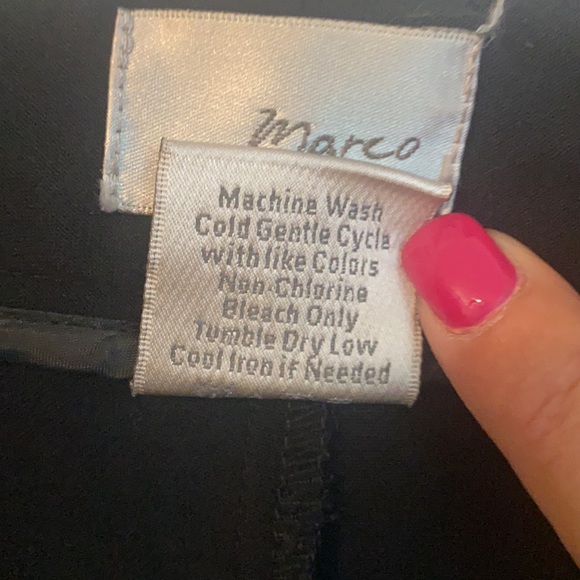 Marco New York Black Cuffed Trouser Style Capris - Picture 9 of 9